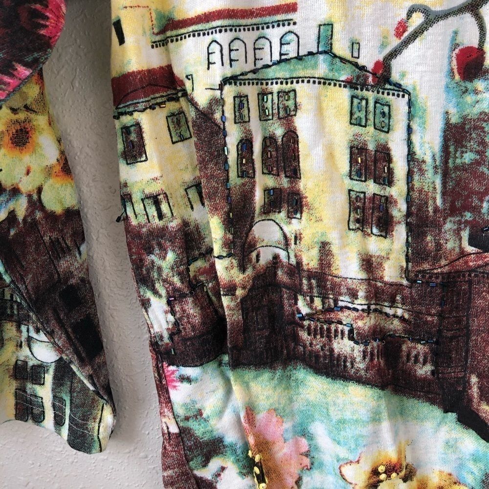 NWT Passports Beaded Top Size Small - Picture 5 of 8